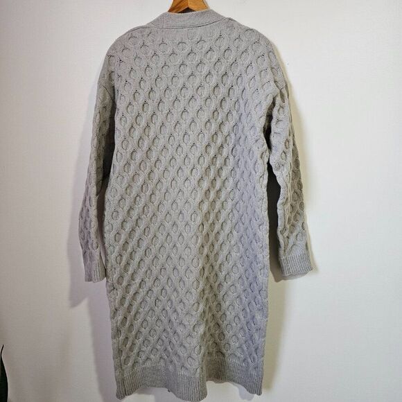 WORN ONCE COZY CO. BY COZY CASUAL HONEYCOMB PATTERN SUPER COZY LONG SWEATER M/L - Picture 3 of 14